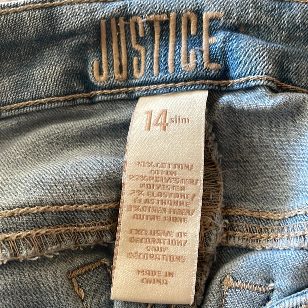 Justice Blue Jean Shorts